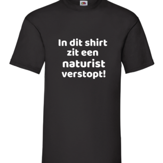 t-shirt zwart verstopt